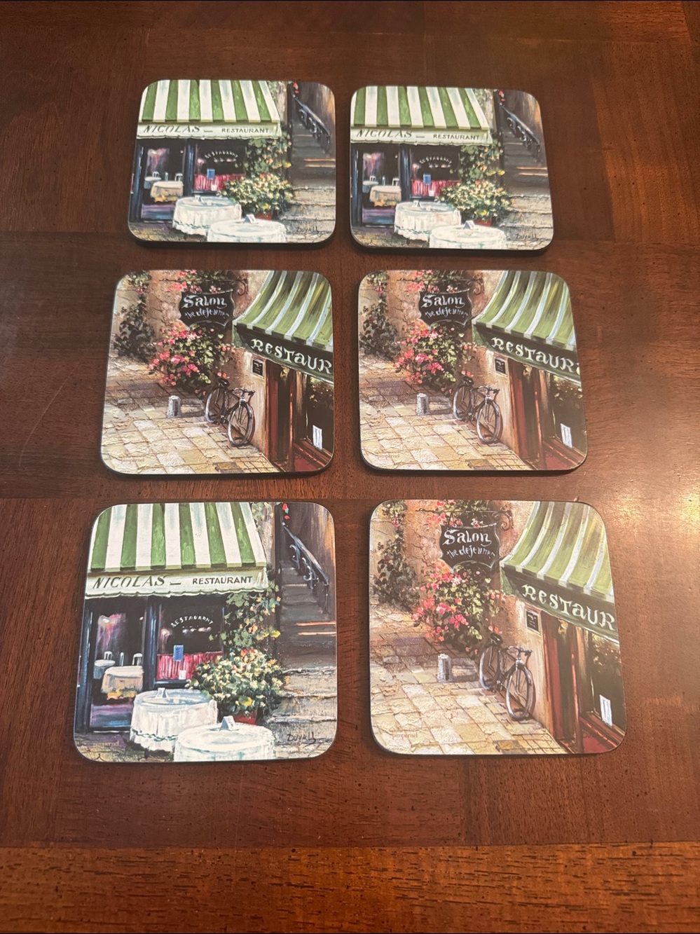 Pimpernel Trattoria Italian Restaurant Coasters New in Box
